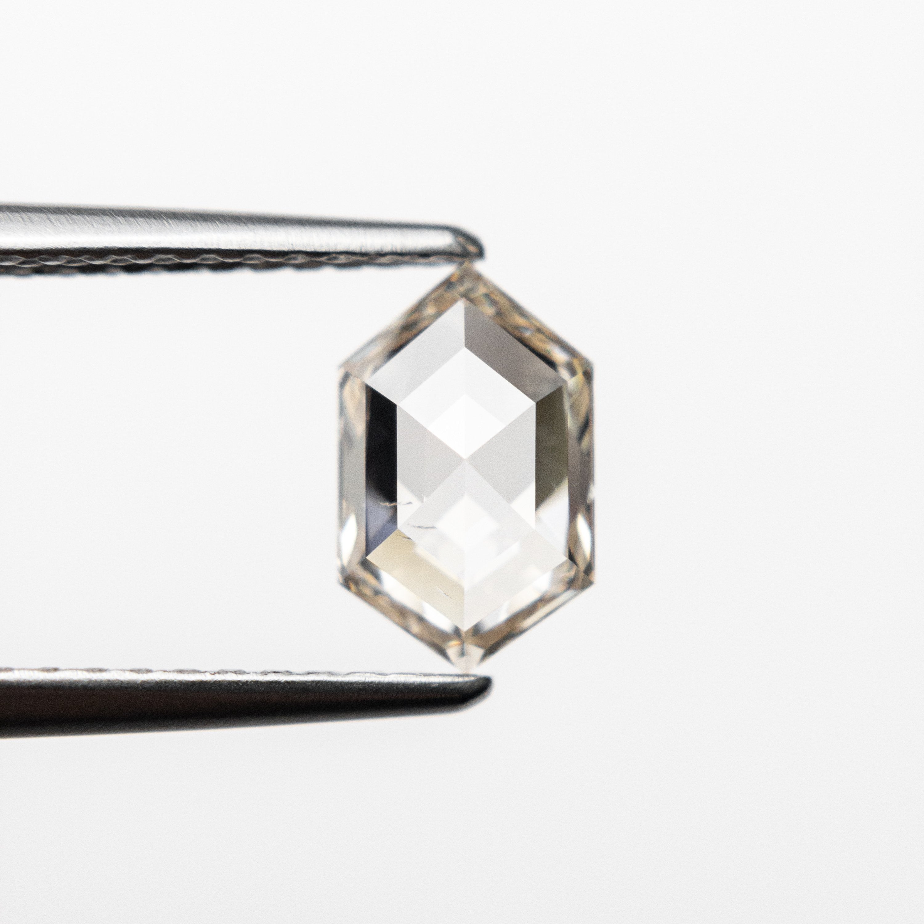 1.01ct 8.35x5.18x2.95mm SI2+ Champagne Hexagon Rosecut 18855-01