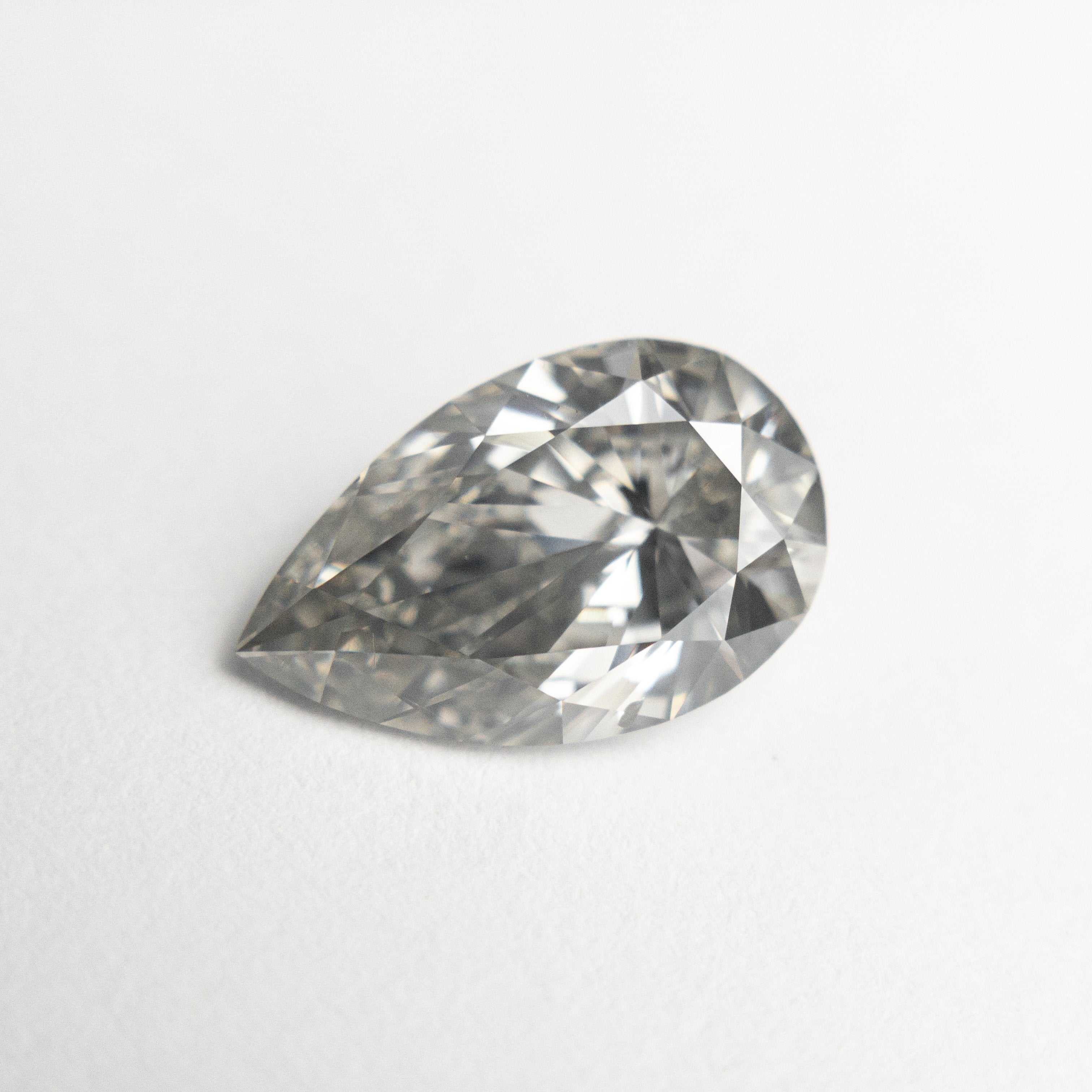 1.59ct 10.41x6.56x3.79mm GIA SI2 Fancy Grey Pear Brilliant 18860-01