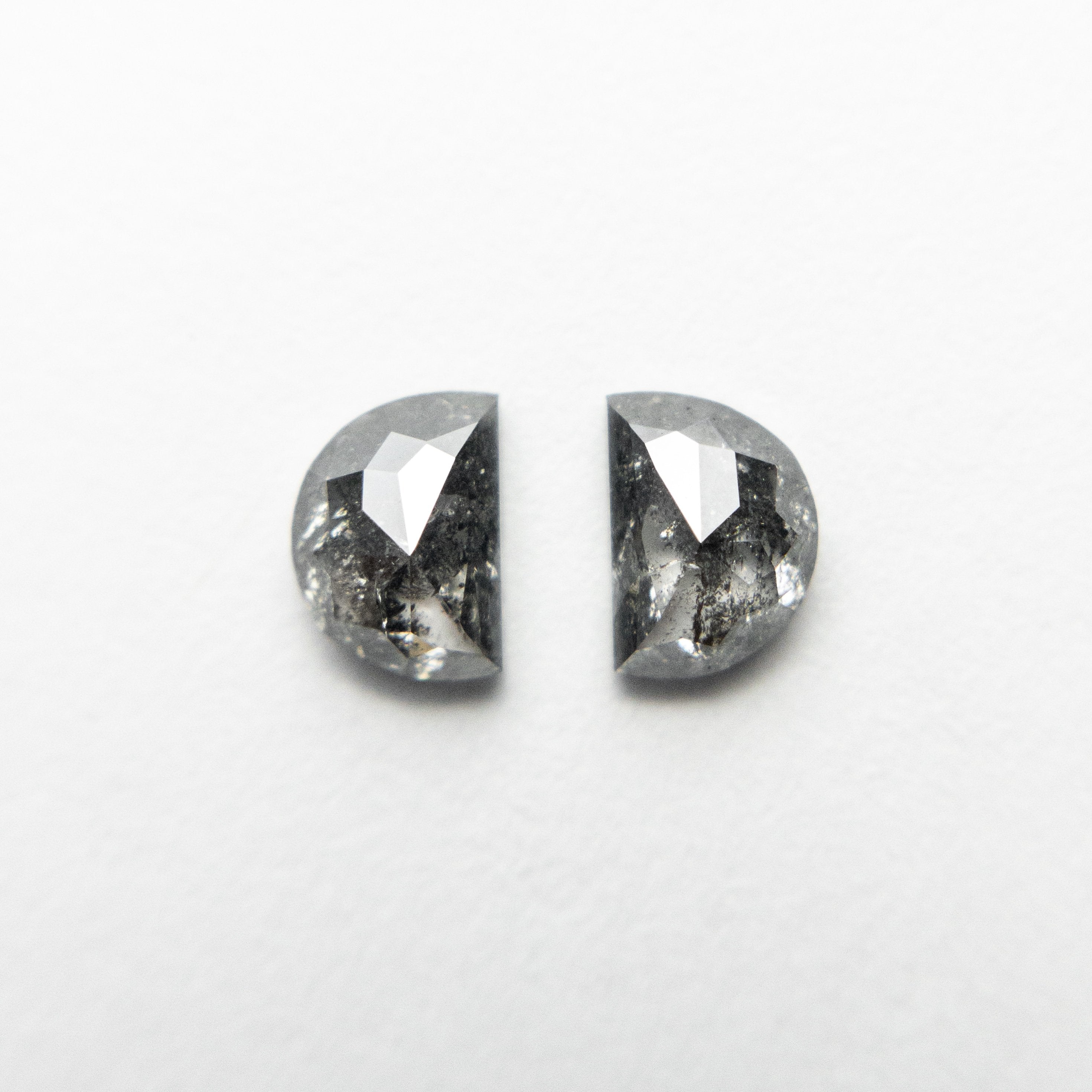 2pc 0.69cttw 4.77x3.47x2.22mm Half Moon Rosecut Matching Pair 18936-08