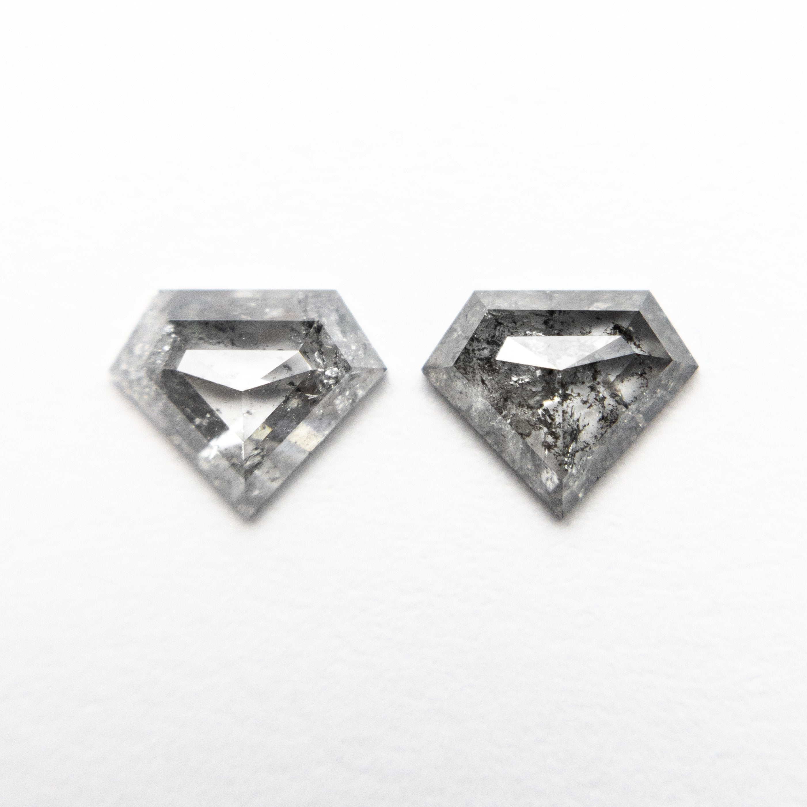 2pc 0.70cttw 5.83x4.96x2.00mm Shield Rosecut Matching Pair 18936-12