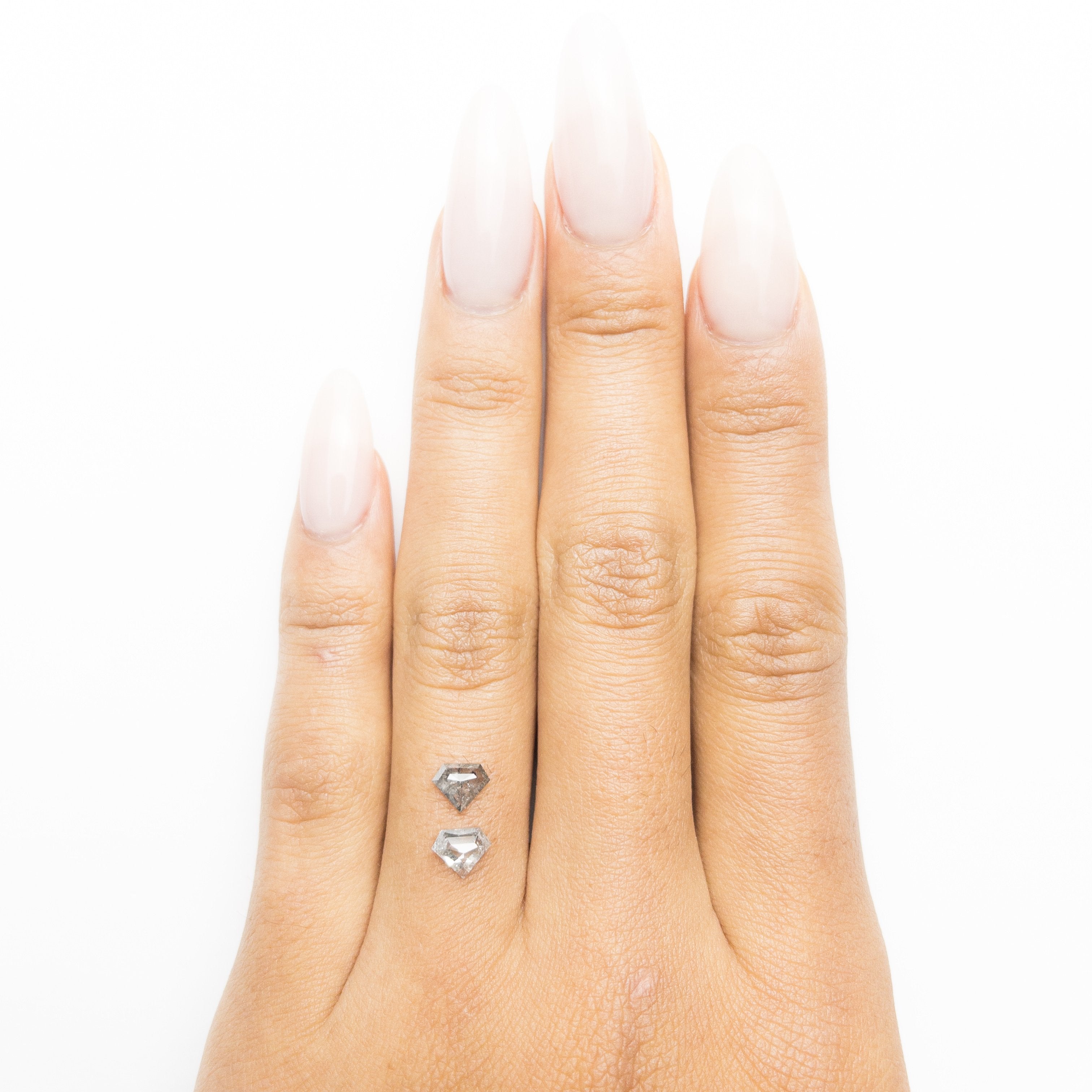 2pc 0.70cttw 5.83x4.96x2.00mm Shield Rosecut Matching Pair 18936-12