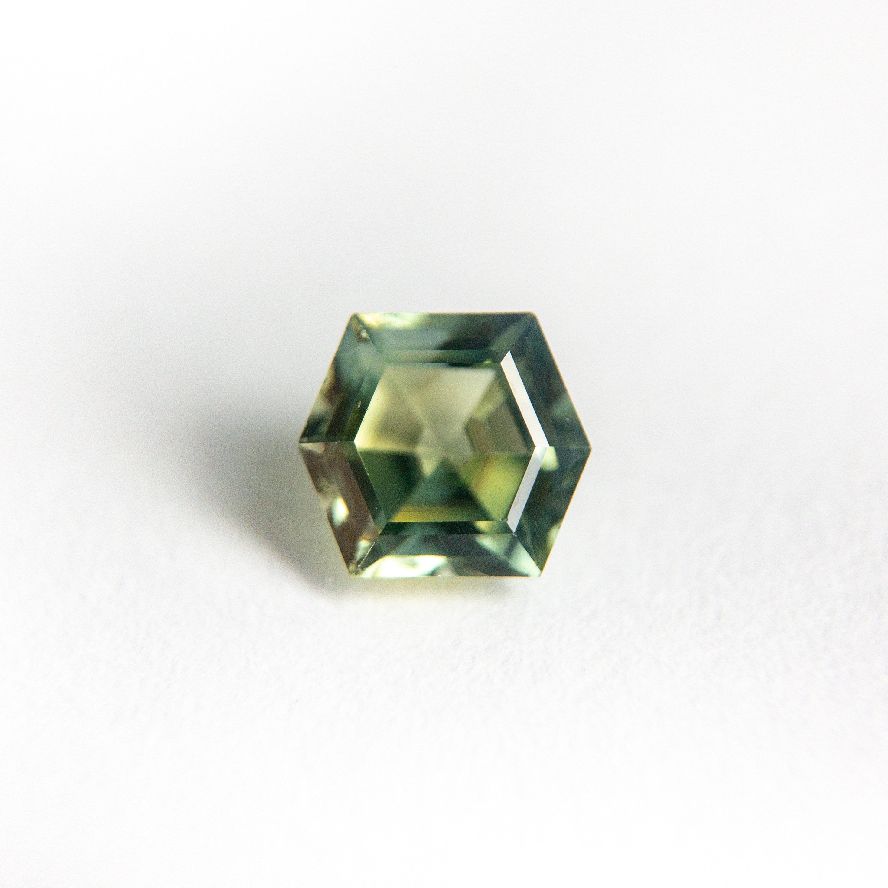 0.79ct 6.11x5.13x3.33mm Hexagon Step Cut Sapphire 18973-16