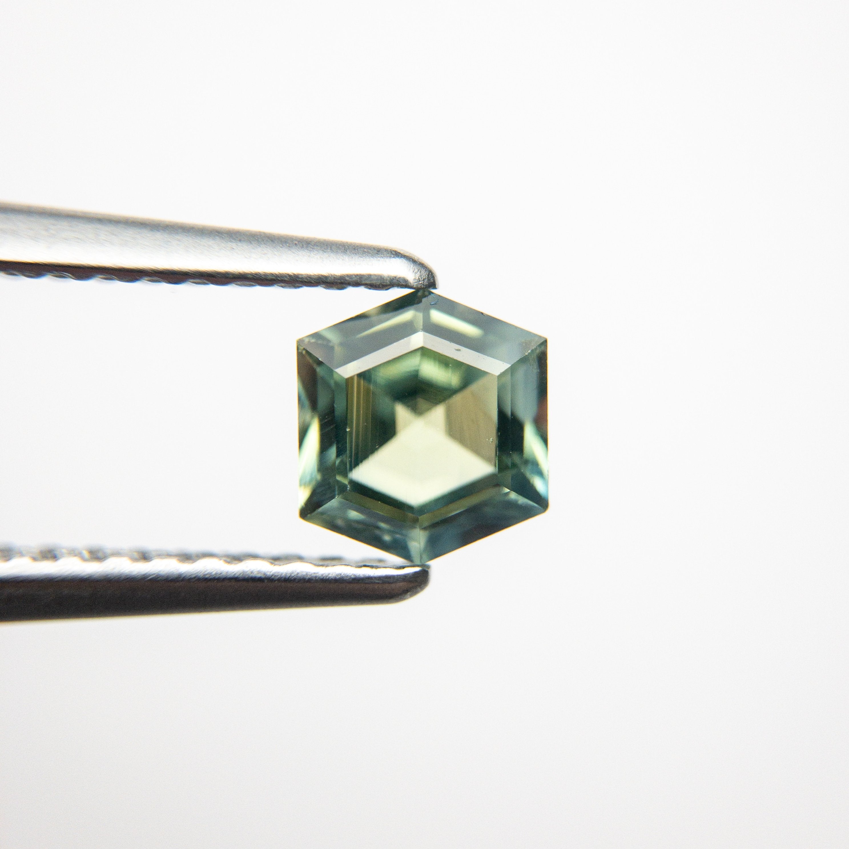 0.79ct 6.11x5.13x3.33mm Hexagon Step Cut Sapphire 18973-16