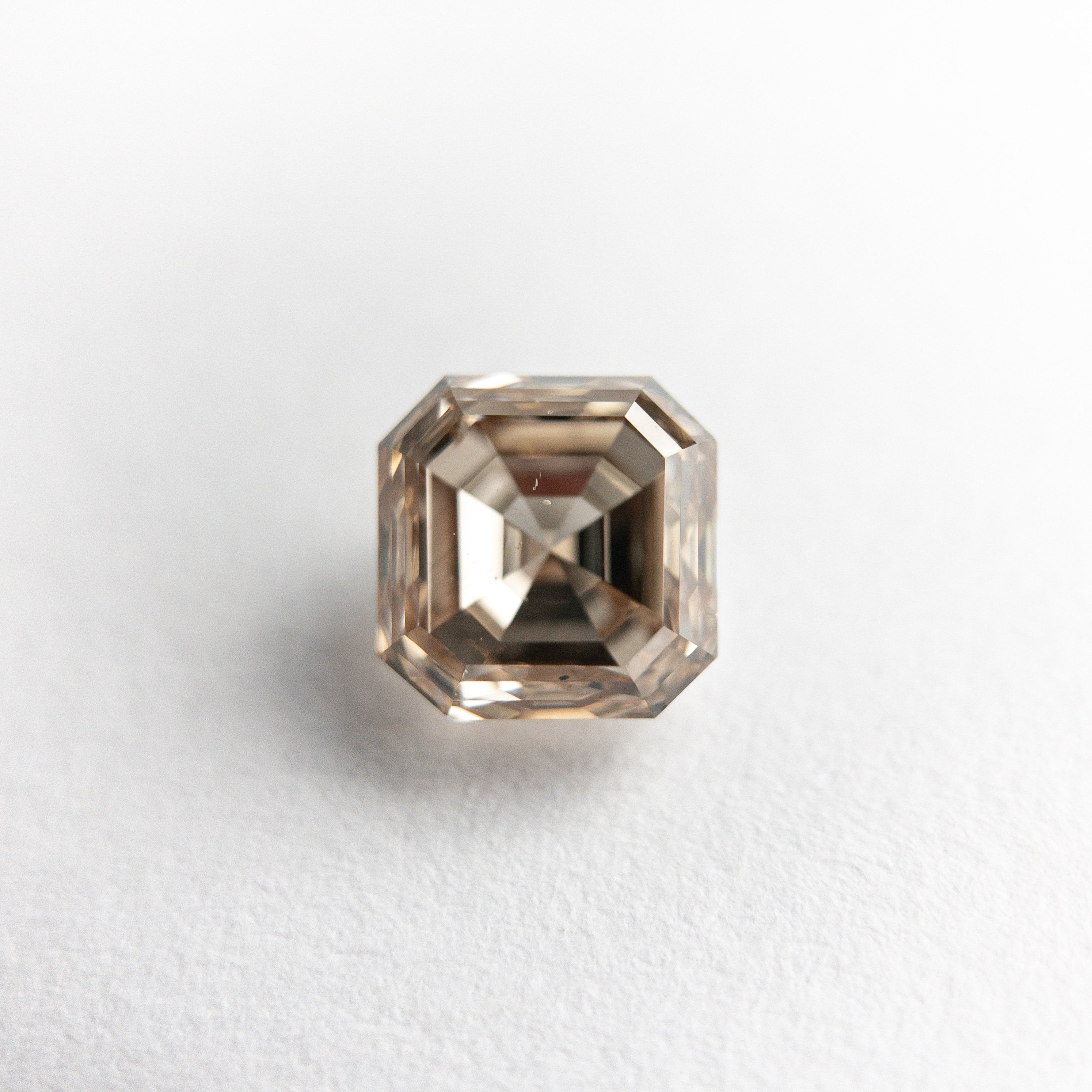 1.01ct 5.42x5.38x3.56mm SI1 Champagne Cut Corner Square Step Cut 19045-02