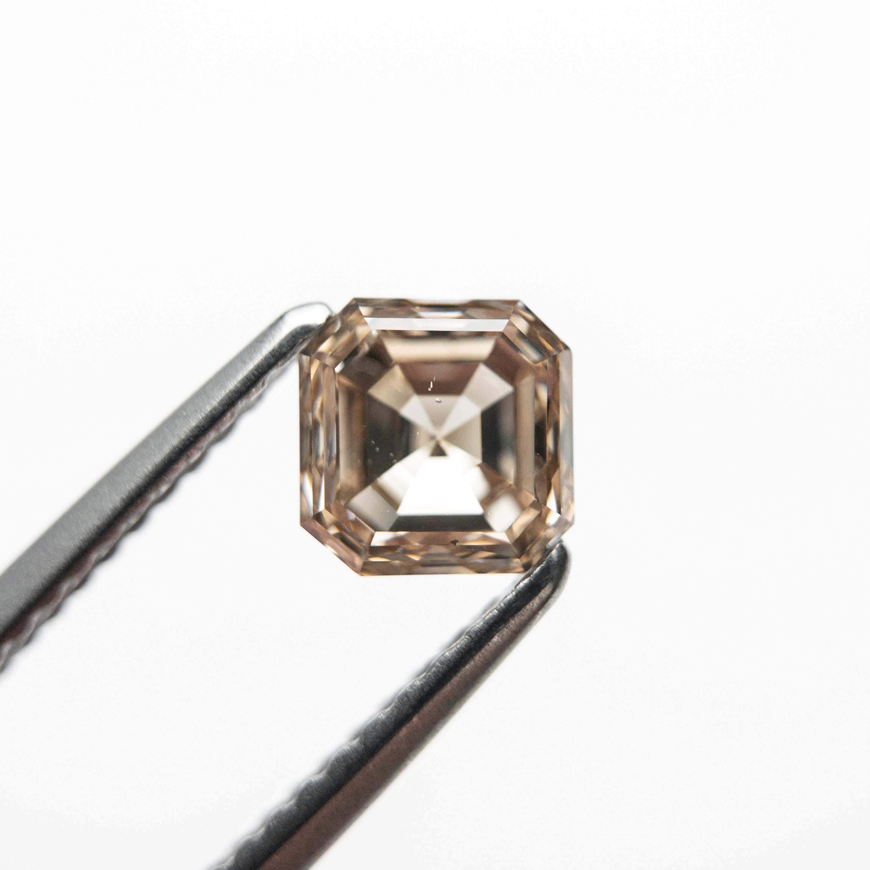 1.01ct 5.42x5.38x3.56mm SI1 Champagne Cut Corner Square Step Cut 19045-02