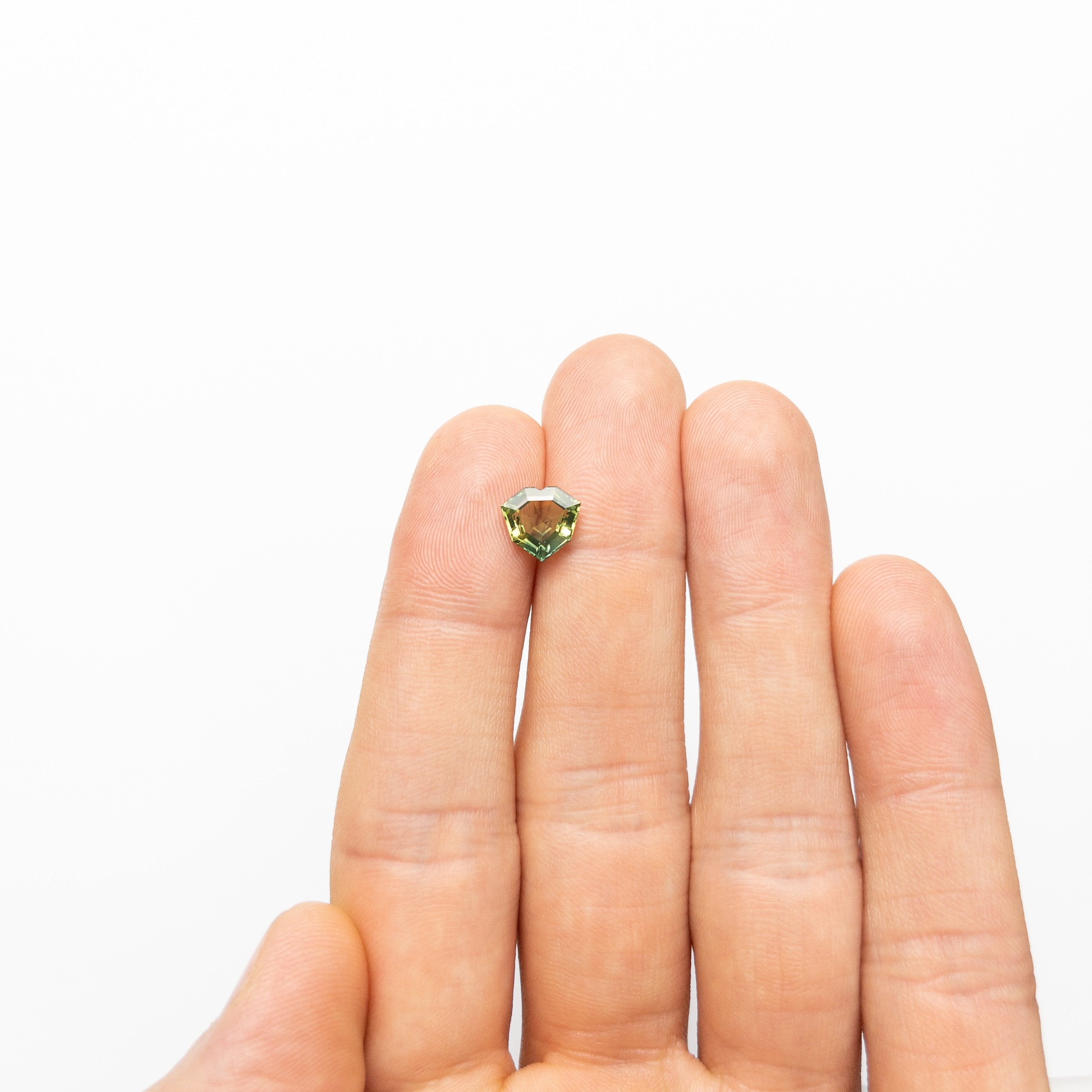 2.92ct 8.25x8.78x3.97mm Geometric Heart Step Cut Sapphire 19121-09