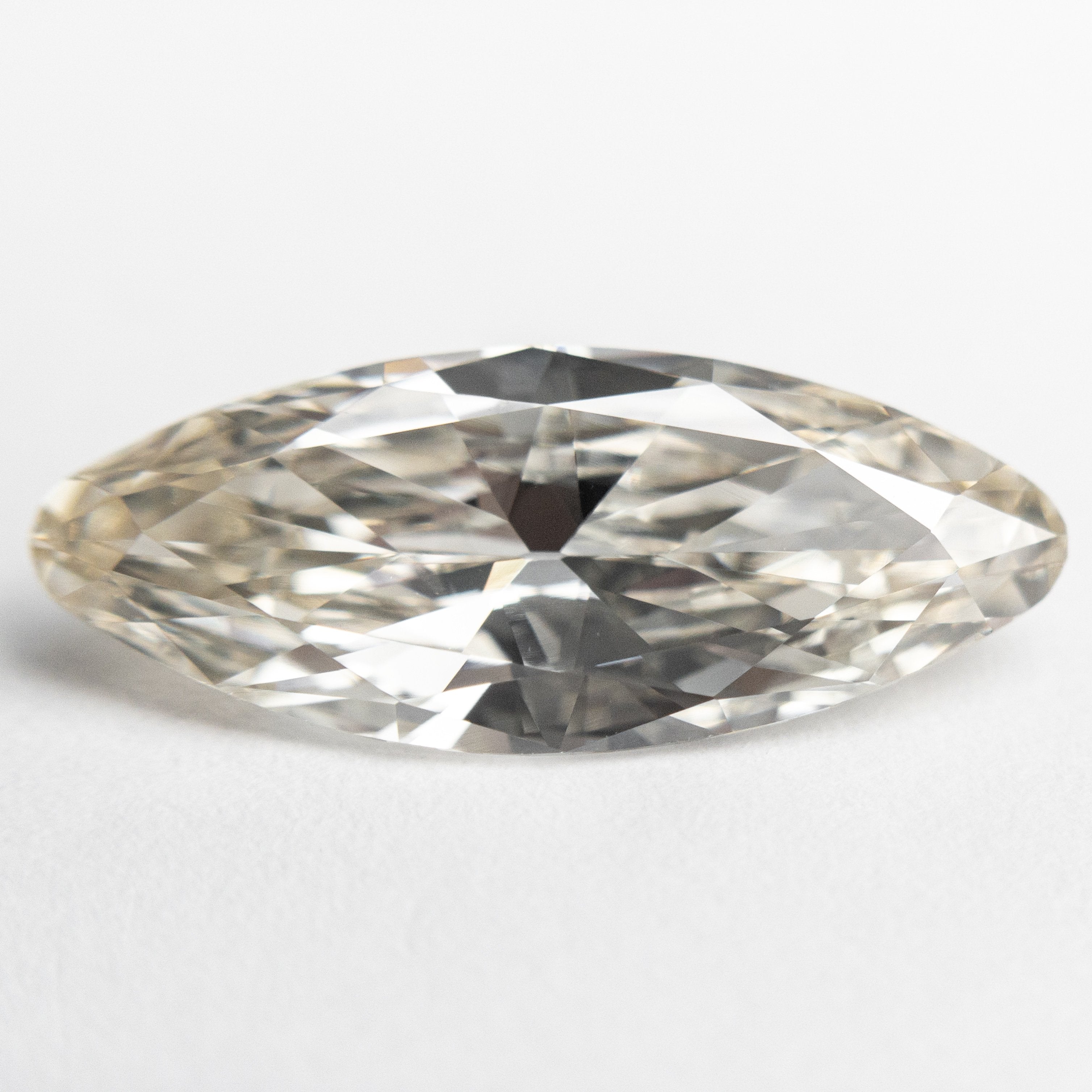 3.06ct 17.68x7.08x3.79mm VS O-P Antique Moval Brilliant 19126-01