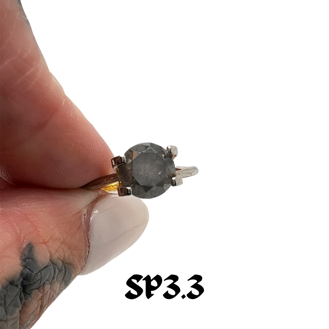 Design Your Own Custom Salt and Pepper Diamond Ring
