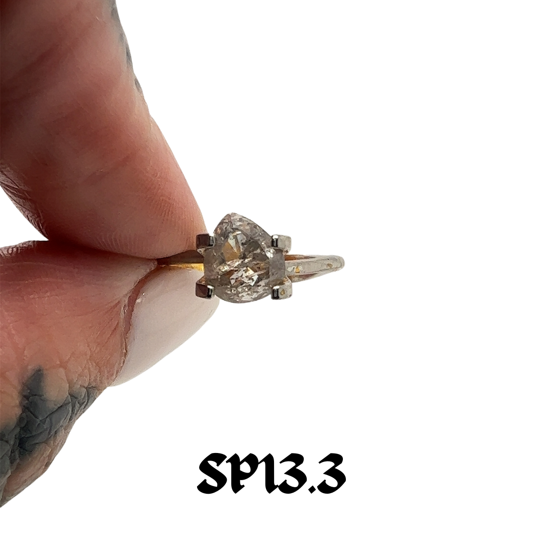Design Your Own Custom Salt and Pepper Diamond Ring