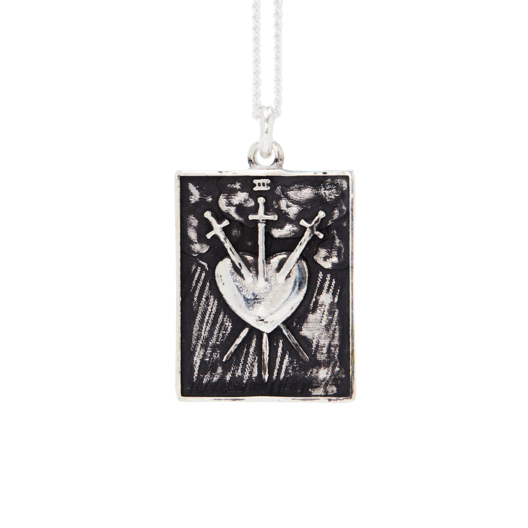 Tarot Pendant THREE OF SWORDS