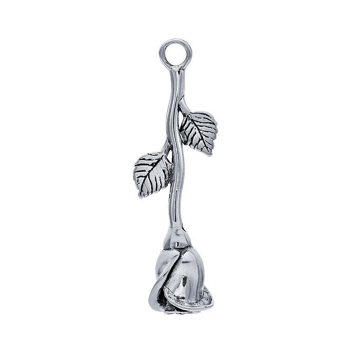 Stemmed Rose Necklace