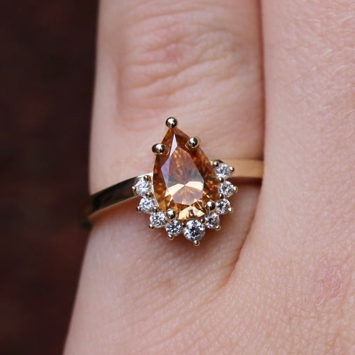 Pear Amina Ring