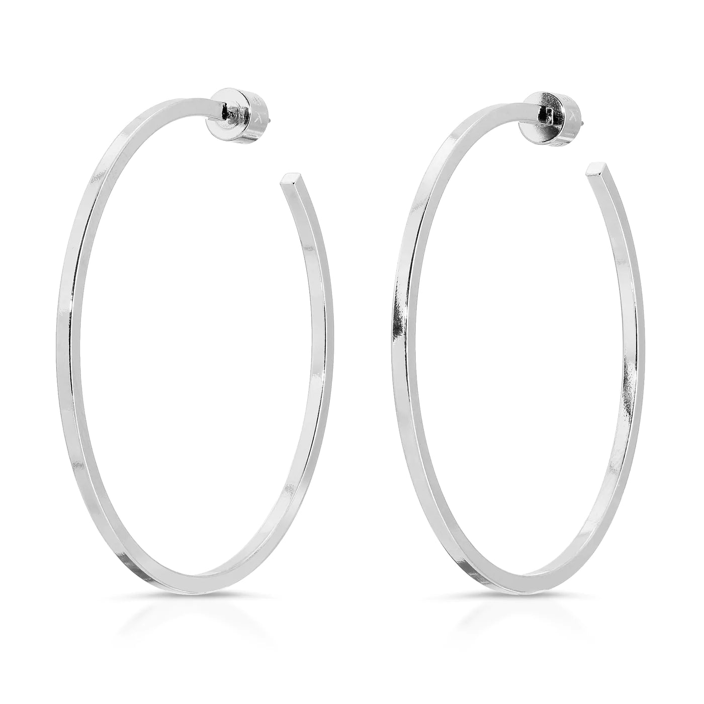 $ale - WF x Eklexic - Ava Hoops - Rhodium - Ready to Ship