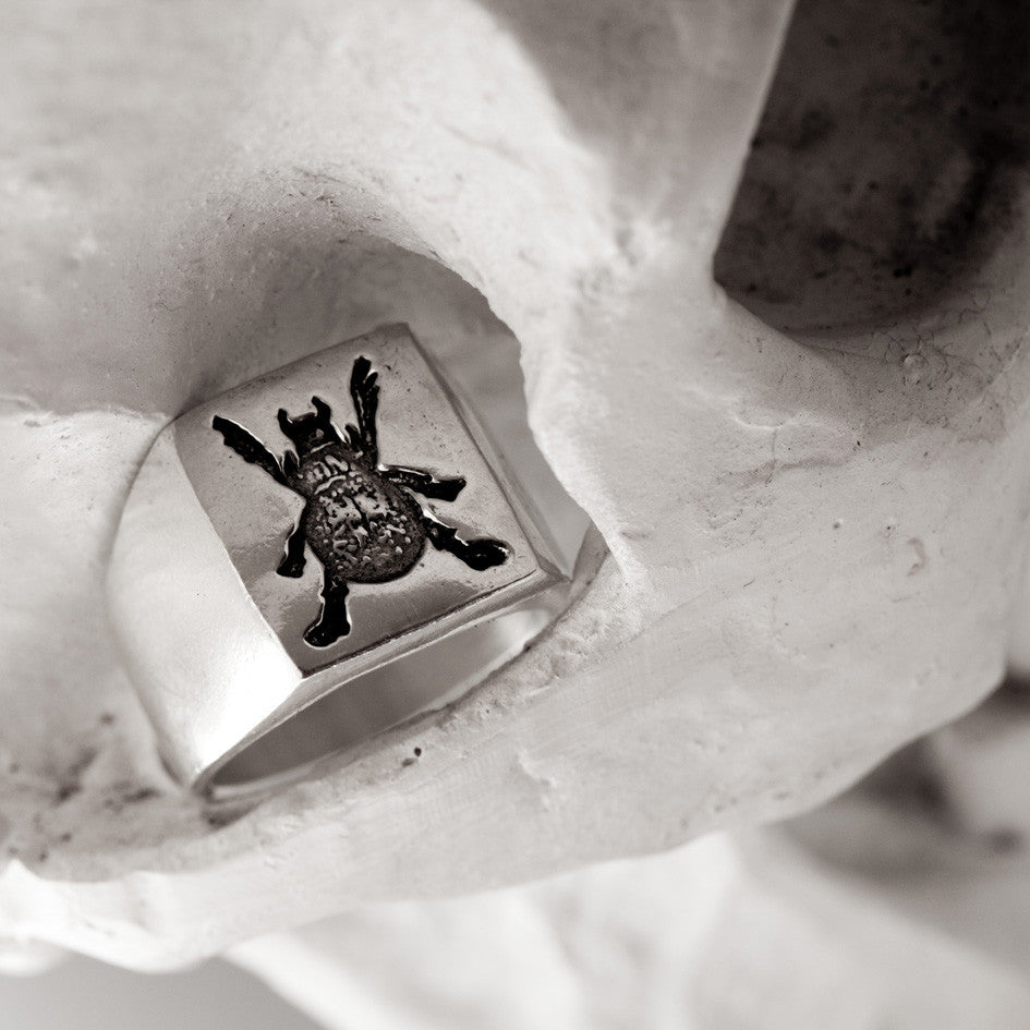 SALE - Scarab Russian Tattoo Signet - Ready to Ship