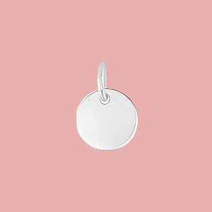 JULY SALE - 8.5mm Circle Disk Pendant