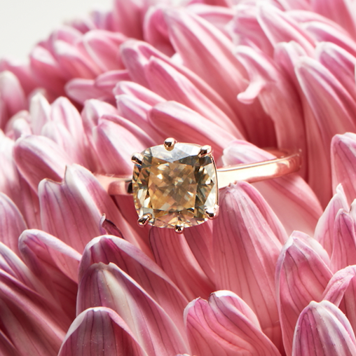 Floating Solitaire Series - Cushion Cut