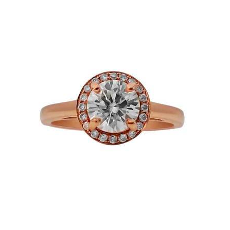 Plain Band Halo Ring