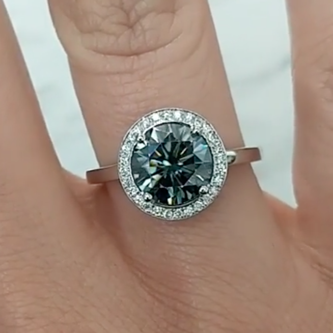 Plain Band Halo Ring