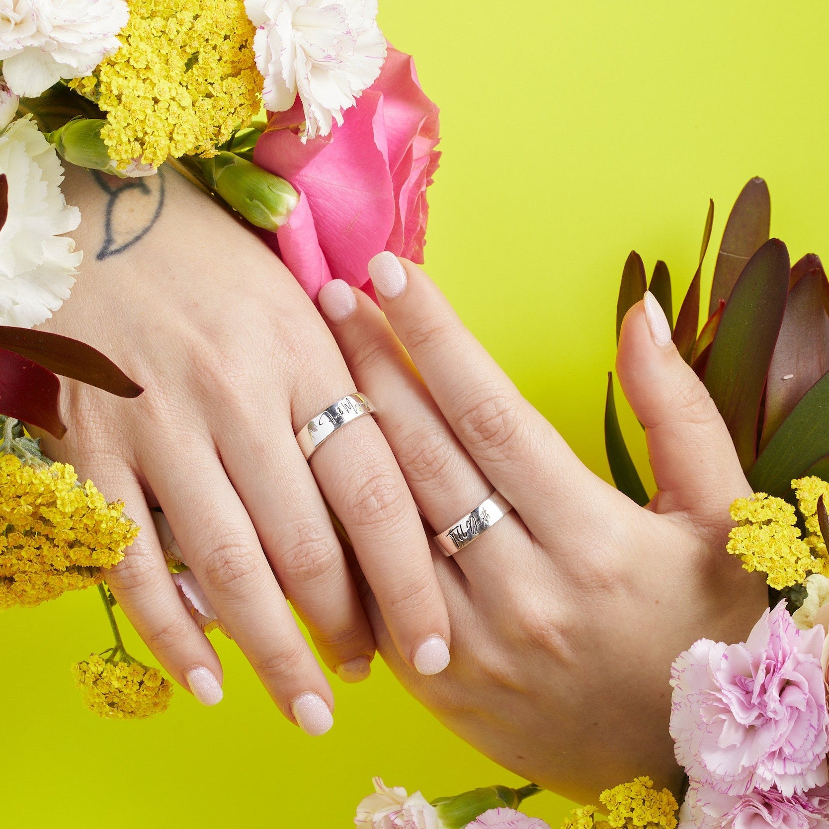 Till Death engraved band