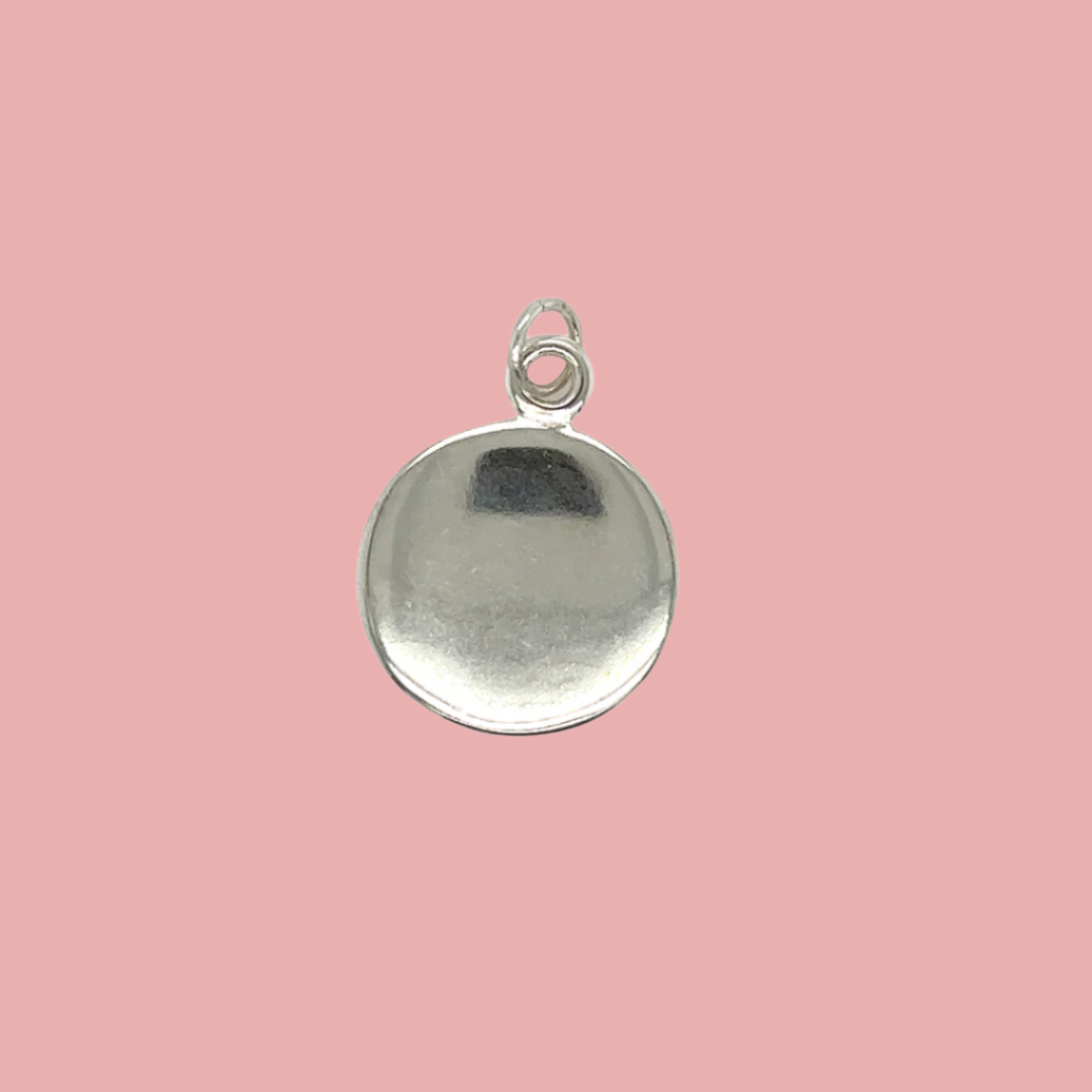 JULY SALE - 18mm Round Disk Pendant