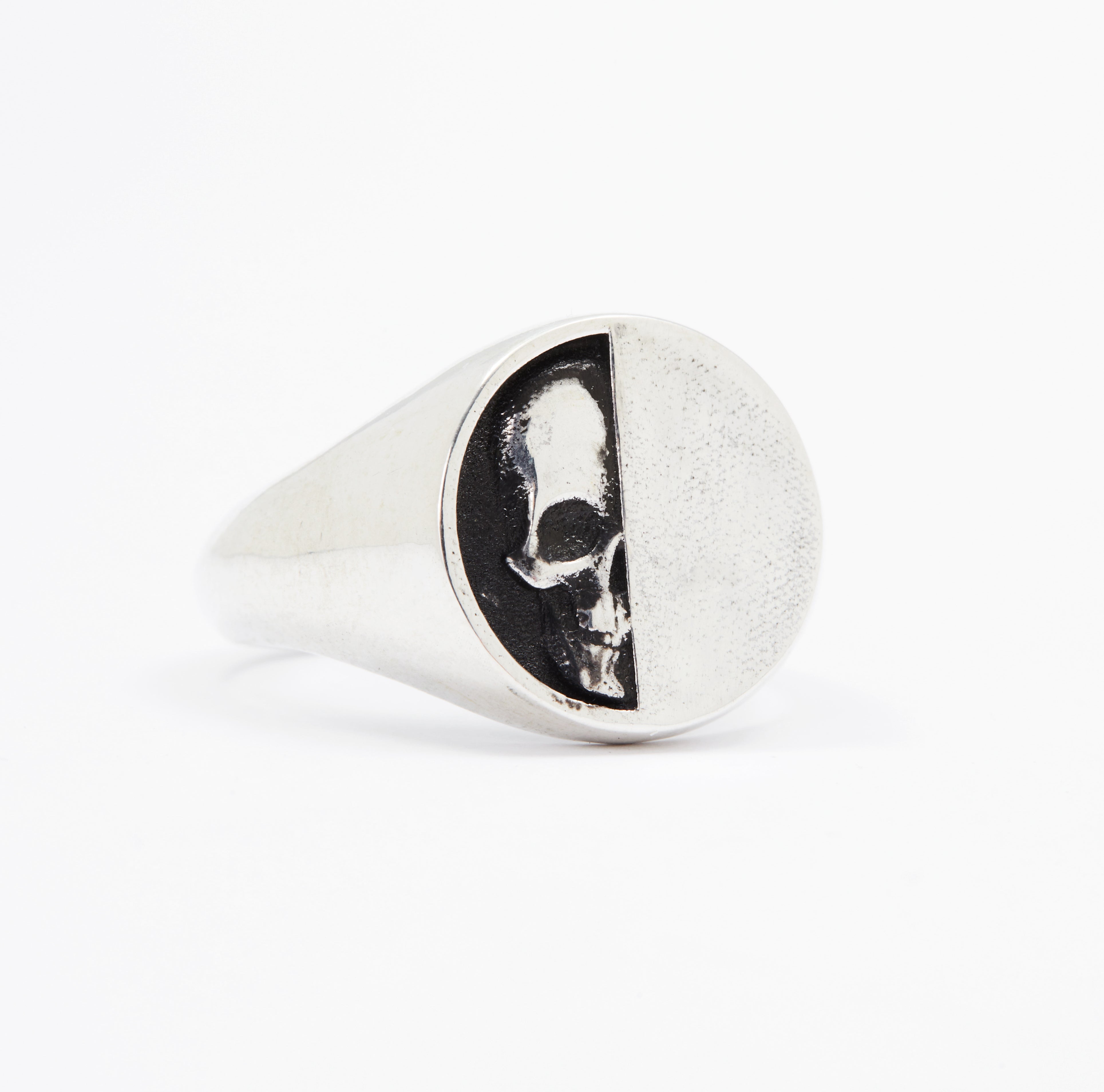 **NEEDS PRICE** JULY SALE - BFF Skull Signet - Left & Right Side Available - Sterling Silver - Size R