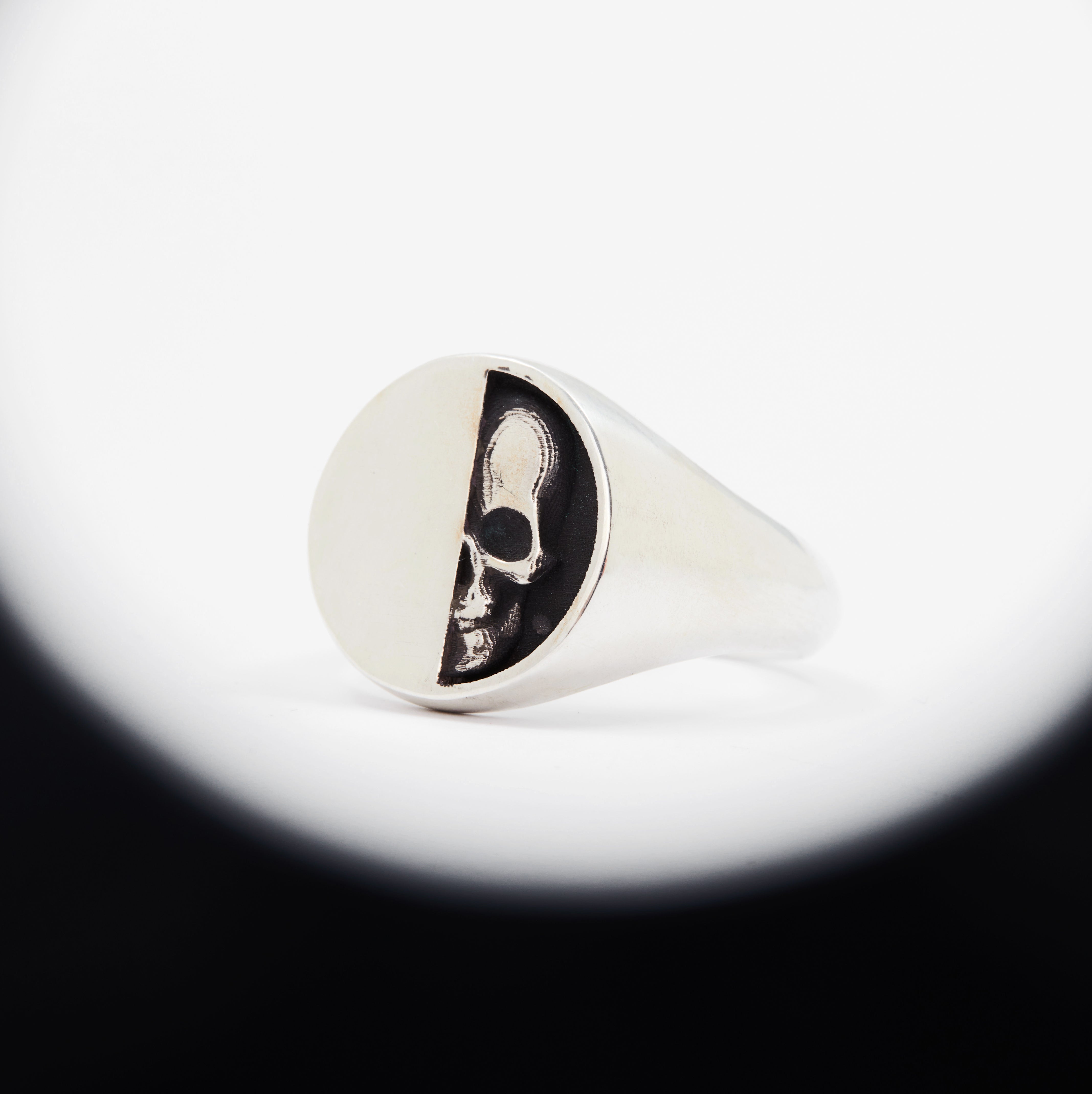**NEEDS PRICE** JULY SALE - BFF Skull Signet - Left & Right Side Available - Sterling Silver - Size R