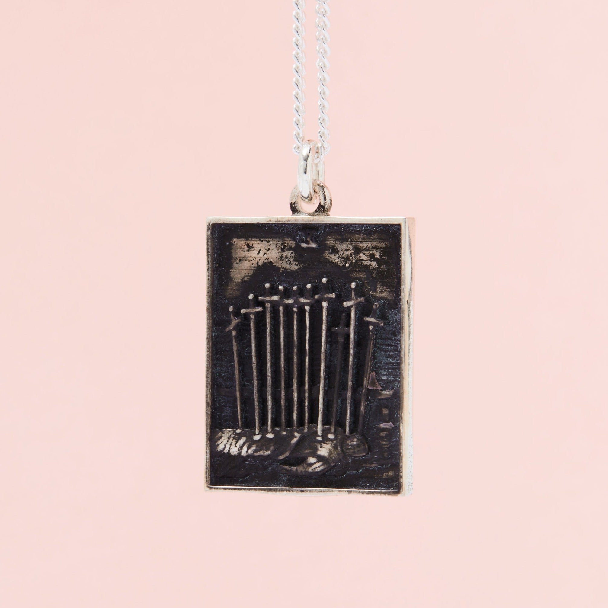 Tarot Pendant TEN OF SWORDS