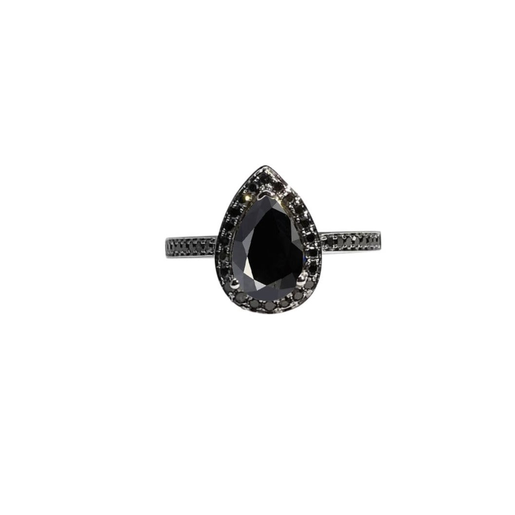 pear-halo-diamond-engagement-ring-bridal-black-diamond-accents-black-diamond