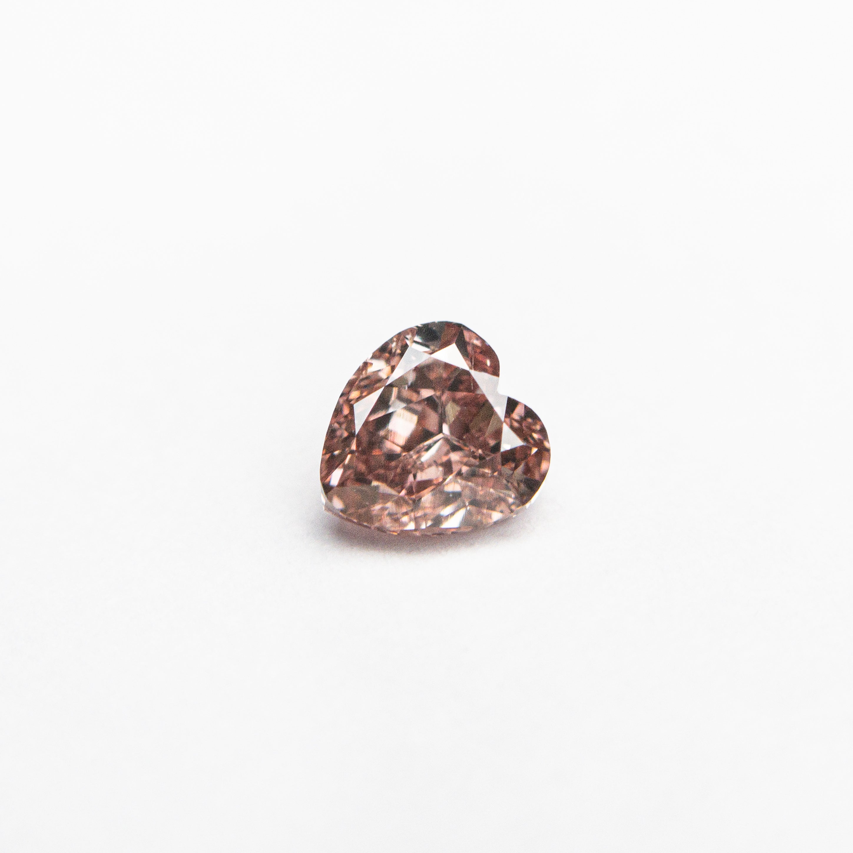 0.30ct 4.16x3.94x2.43mm GIA SI2 Fancy Deep Orangy Pink Heart Brilliant 🇦🇺 24122-01
