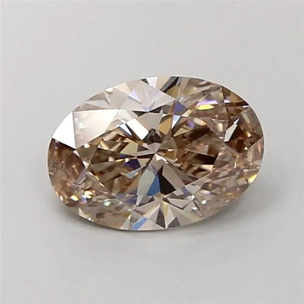 1.50ct Oval Lab Grown Diamond (Colour Fancy Brown, Clarity VS1, IGI Certified)