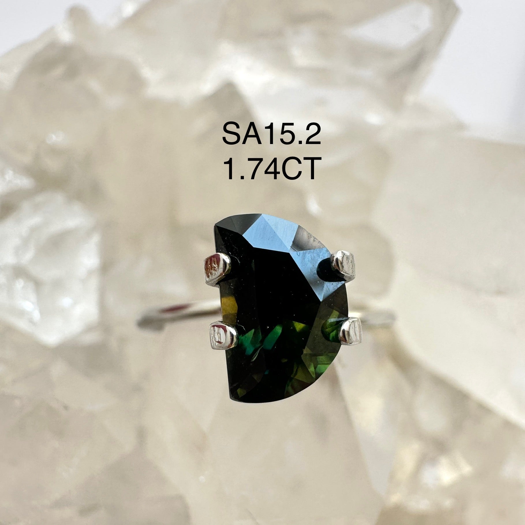 1.74CT Half Moon Cut shaped Australian  Partii Sapphire