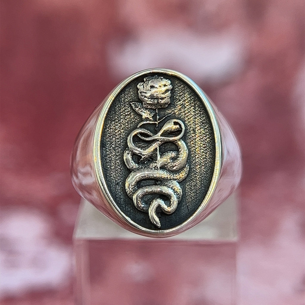 Snake + Rose Ring - Ready to Ship