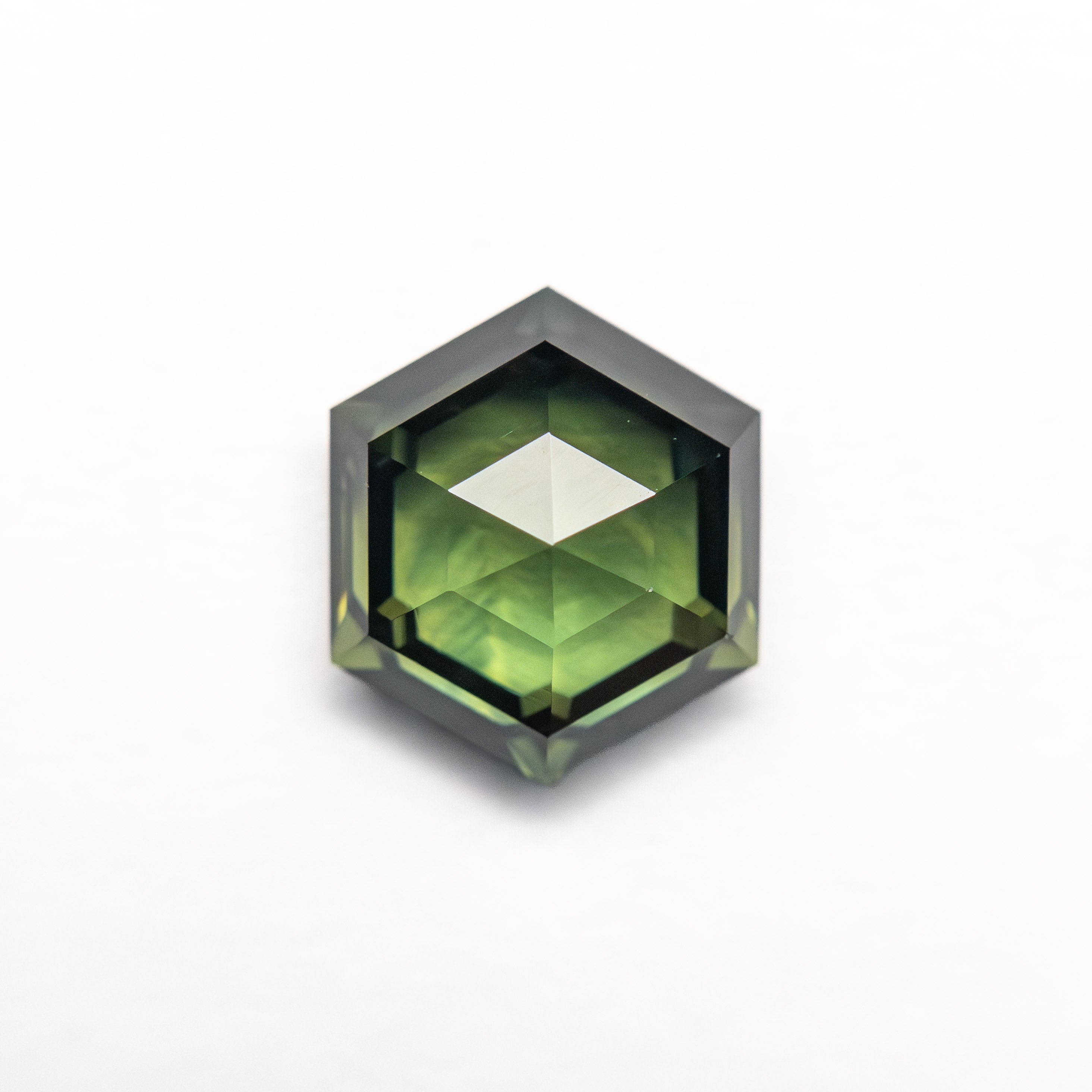 1.69ct 7.61x6.64x3.84mm Hexagon Step Cut Sapphire 23476-12