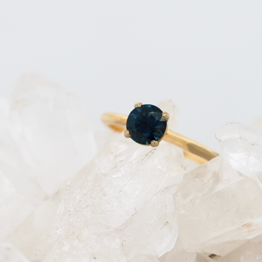 SALE 1CT Partii Sapphire Fugazi Solitaire Windfall Jewellery