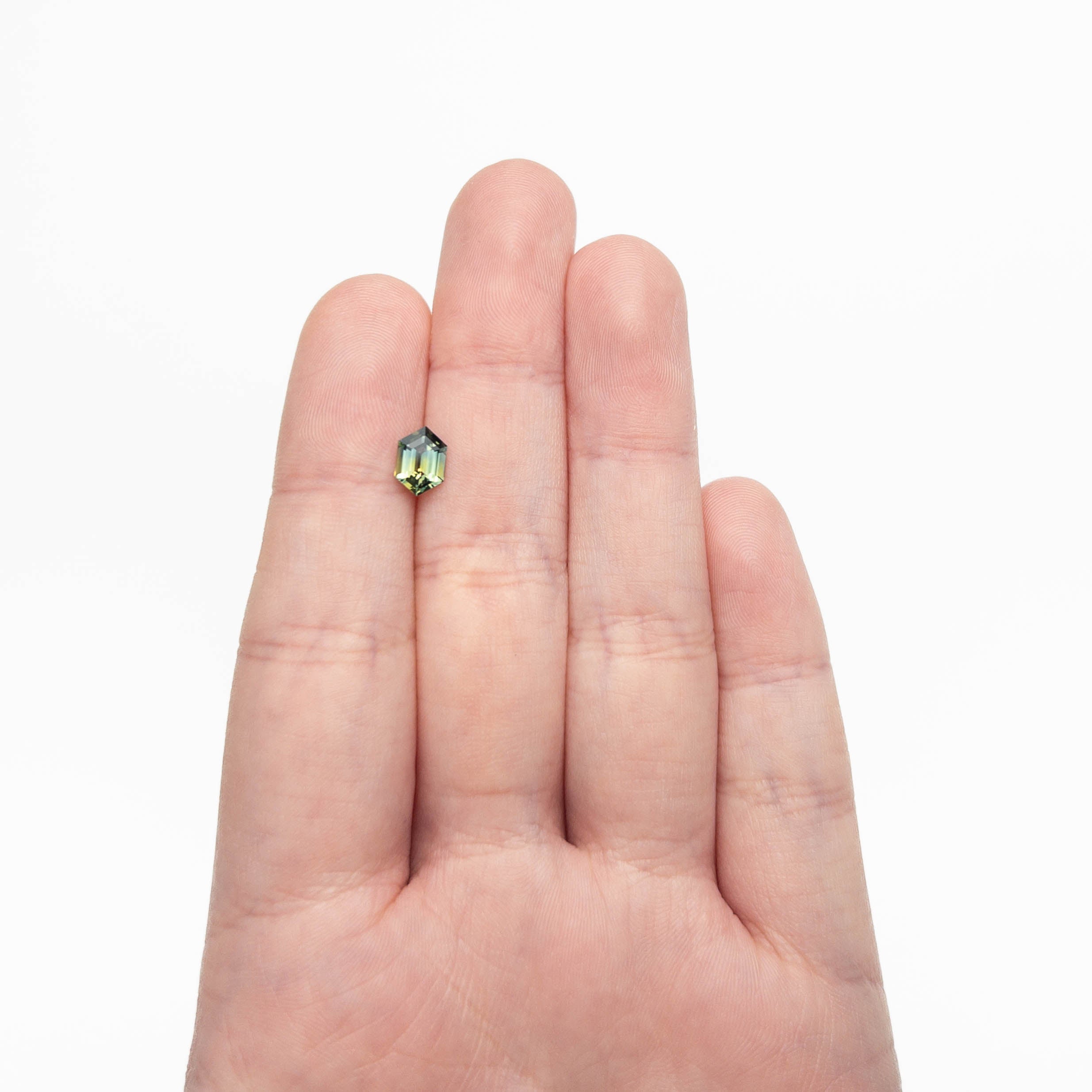 1.06ct 7.70x5.32x3.36mm Hexagon Step Cut Sapphire 27153-04