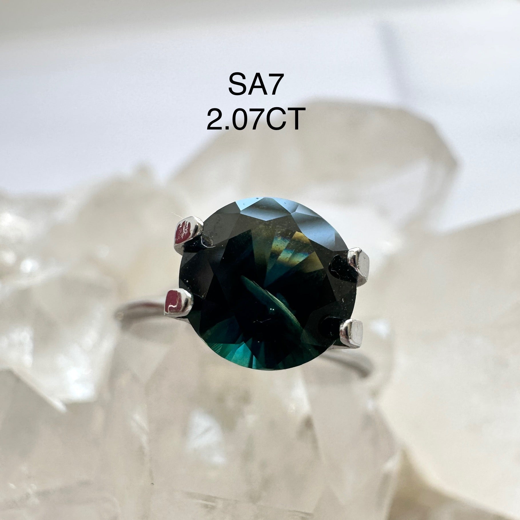 2CT Round Australian  Partii Sapphire