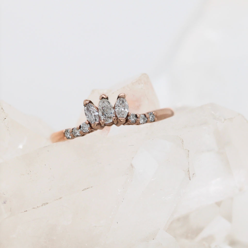 Queen Stacker - 10CT Rose Gold - Ready to Ship