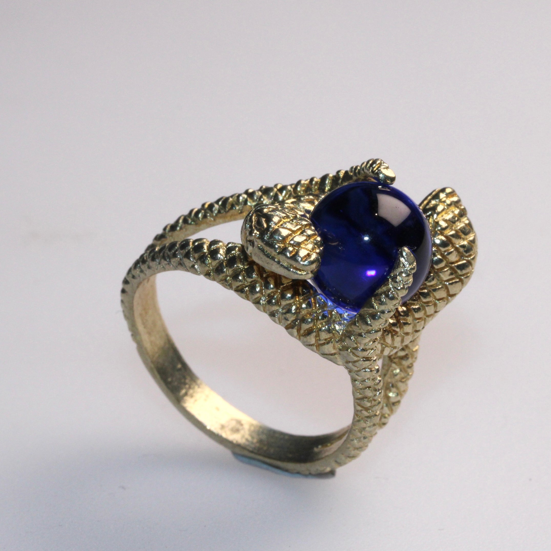 JULY SALE - Thai Coin Ring -Snake and marble - Various Sizes
