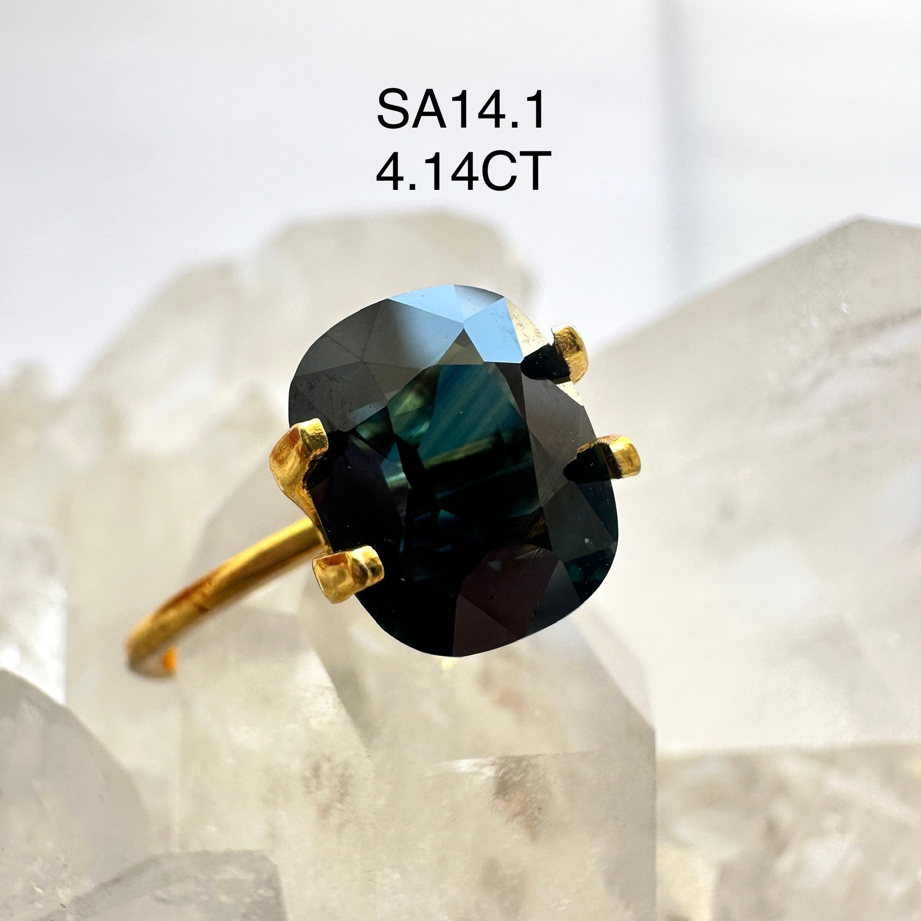 4.14CT Cushion Cut shaped Australian  Partii Sapphire