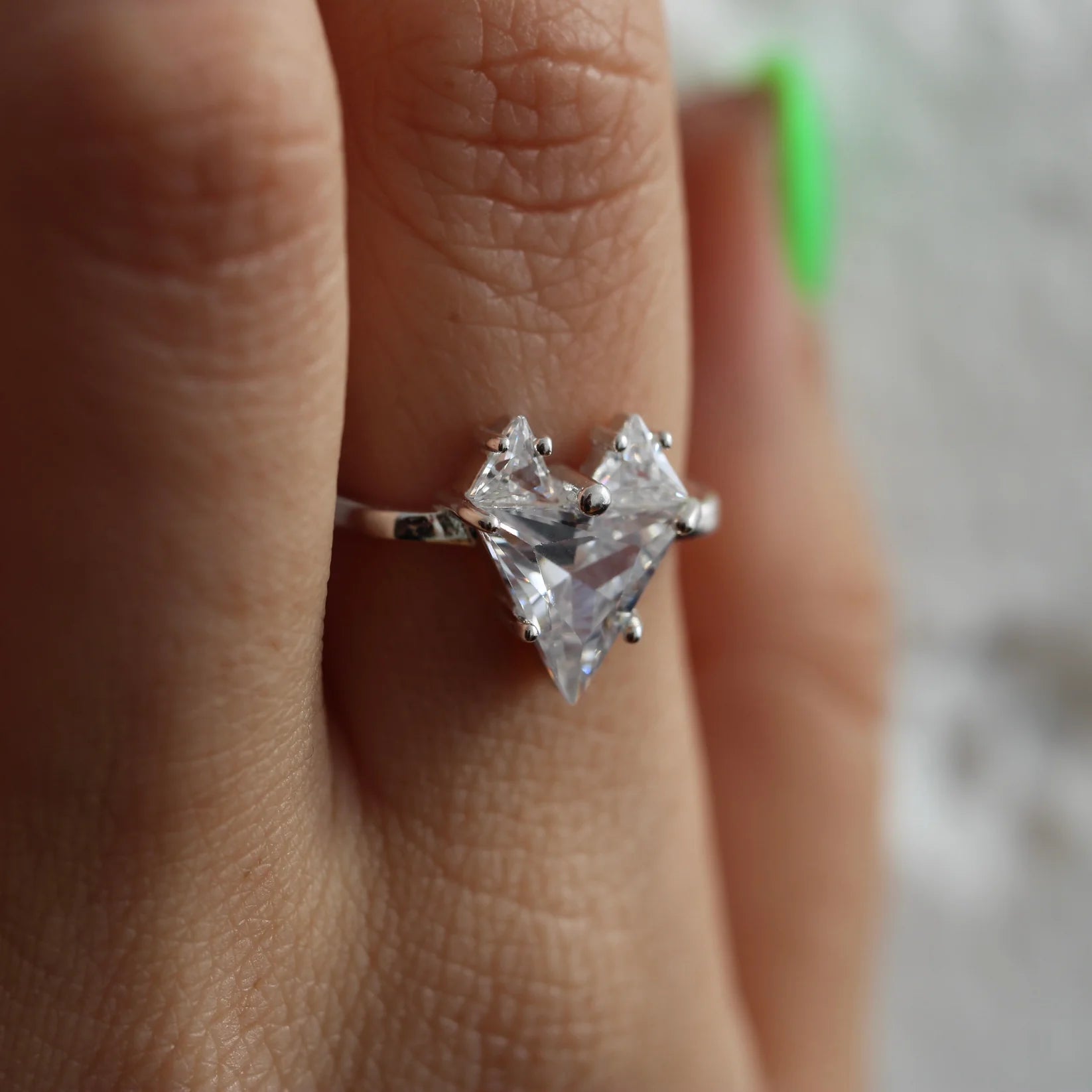 Base ~ Distorted Heart Ring