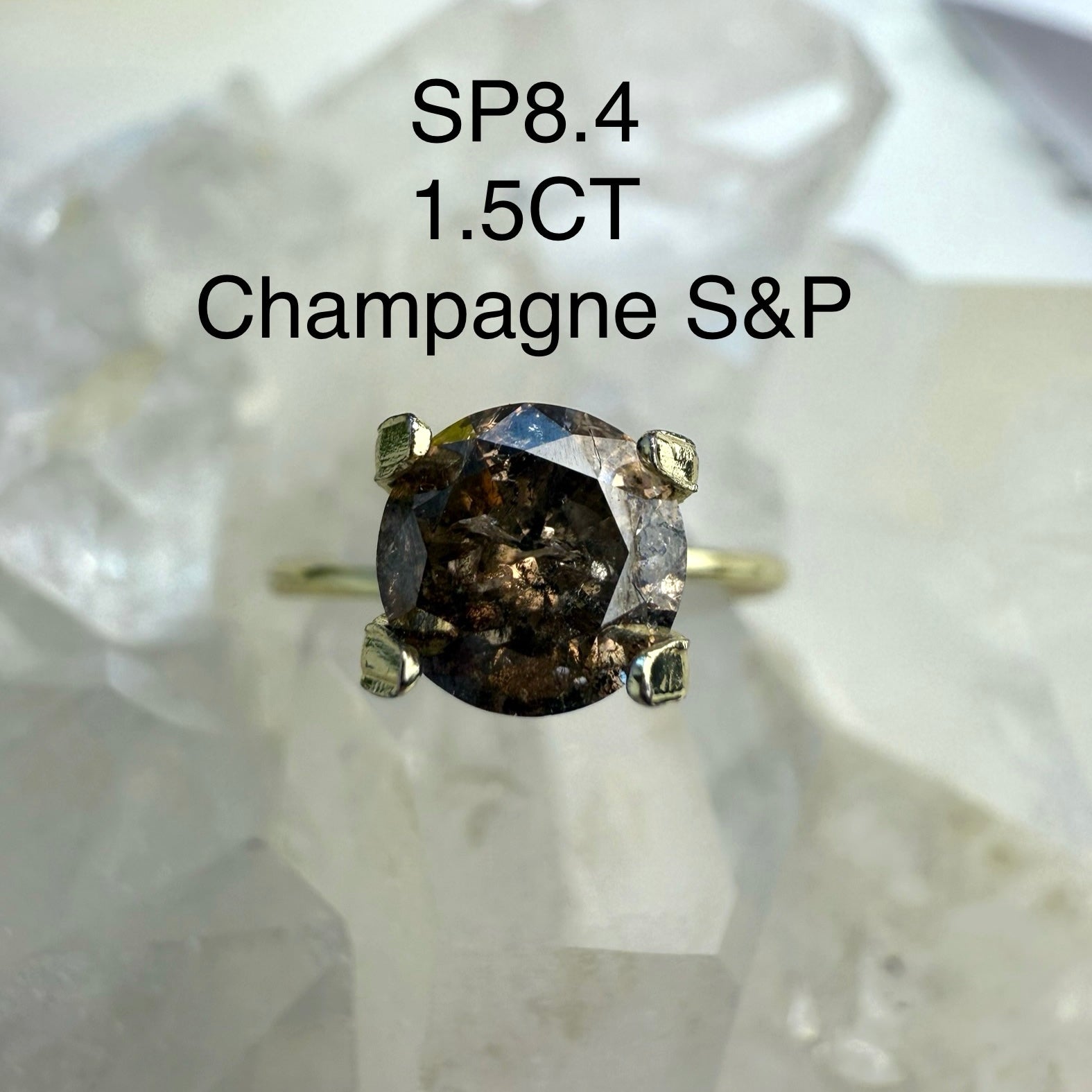 Design Your Own Custom Salt and Pepper Diamond Ring
