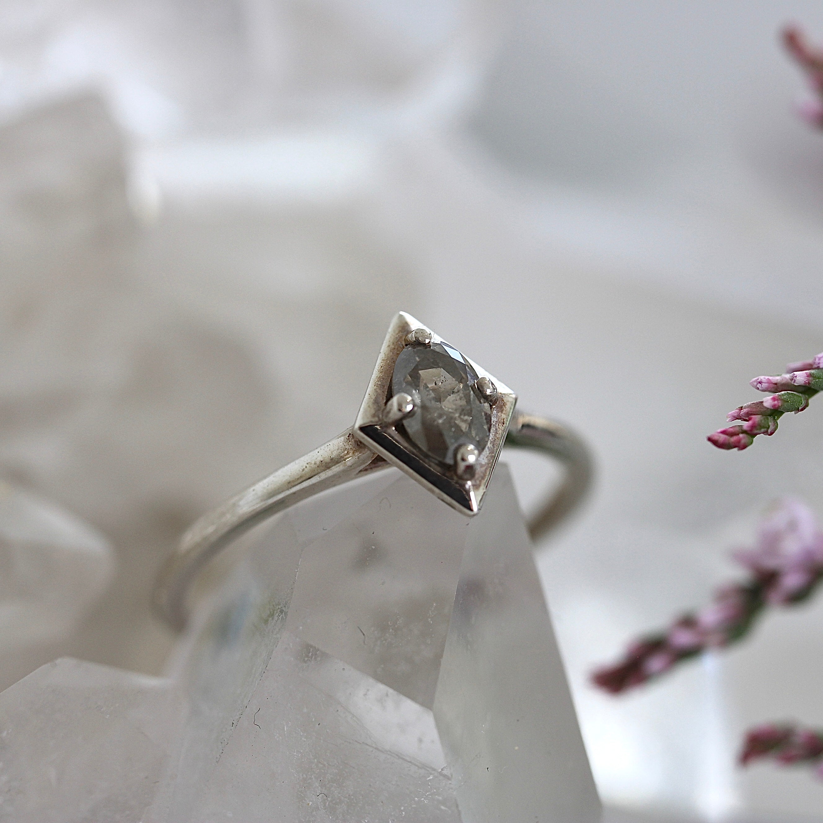 Silver Salt + Pepper Rings - Ready to Ship