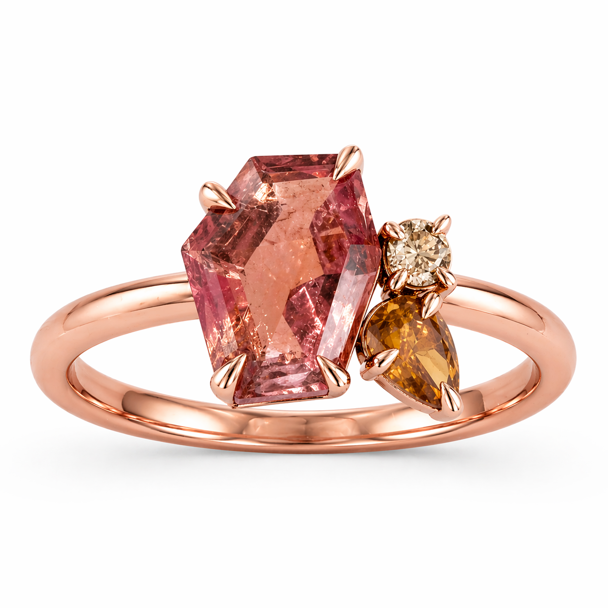 Blush Relic - Tourmaline + Yellow + Champagne Diamond