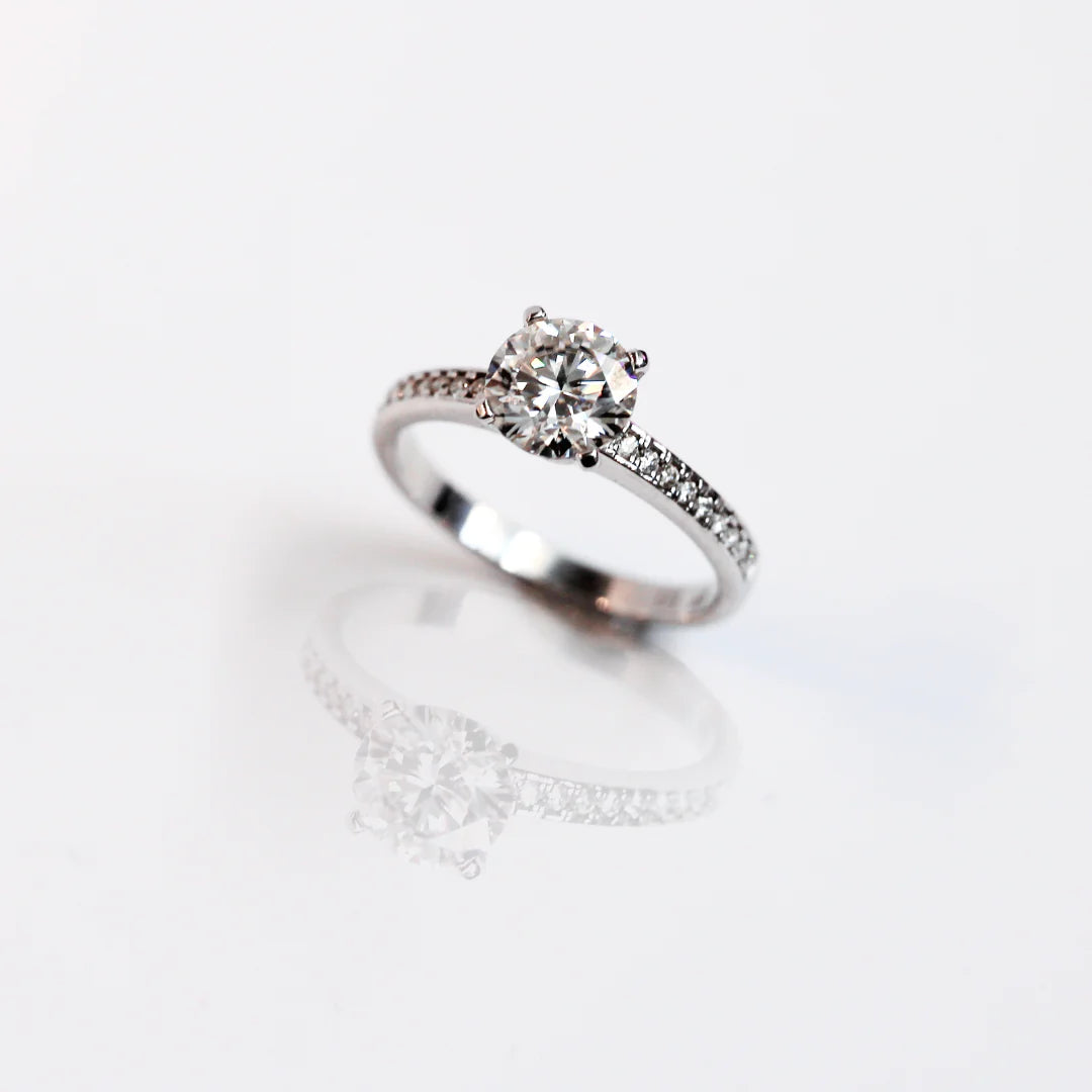 Ara Solitaire - White Gold - Ready to Ship