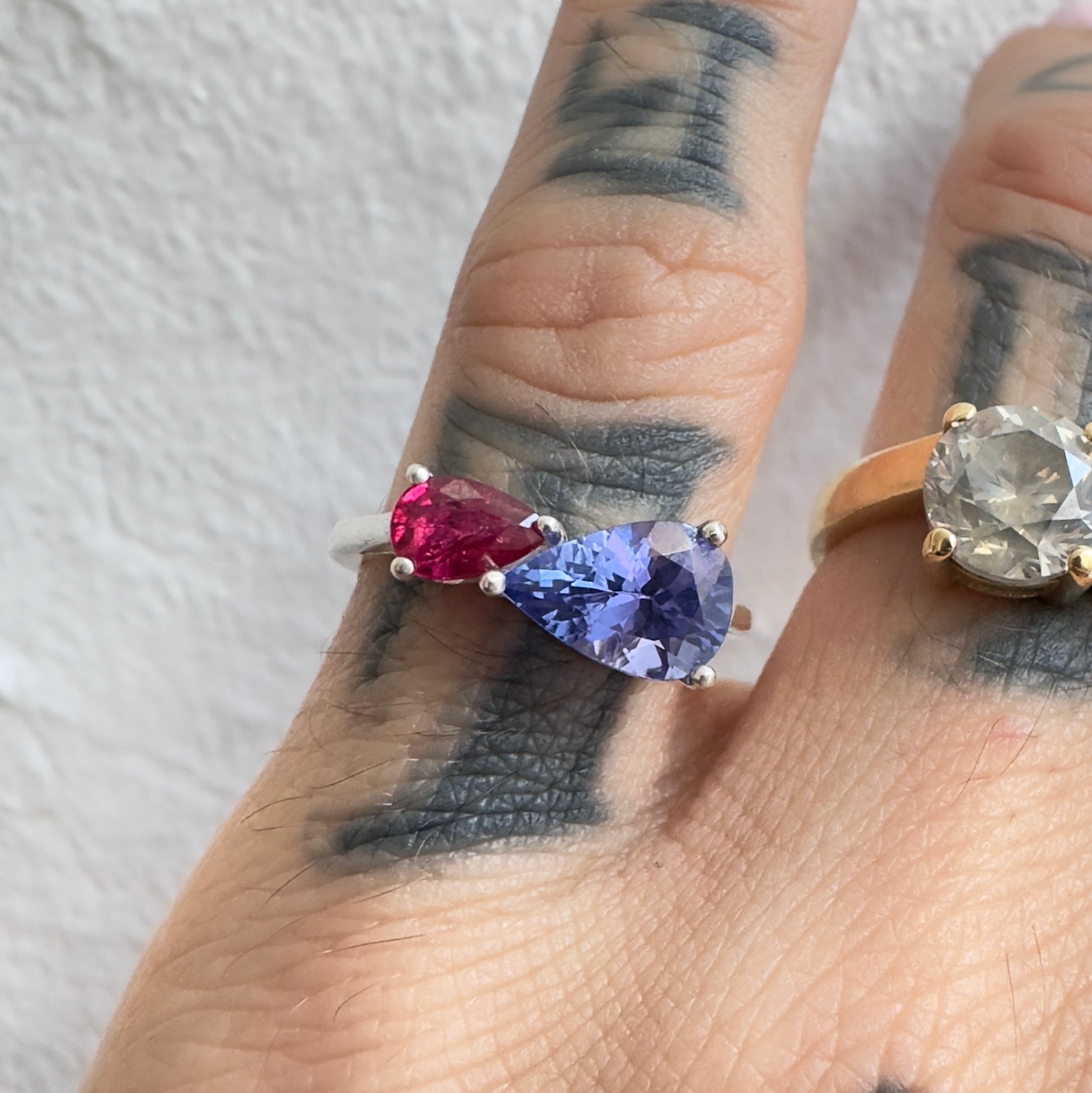 Ruby & Tanzanite Toi Et Moi - Ready to Ship