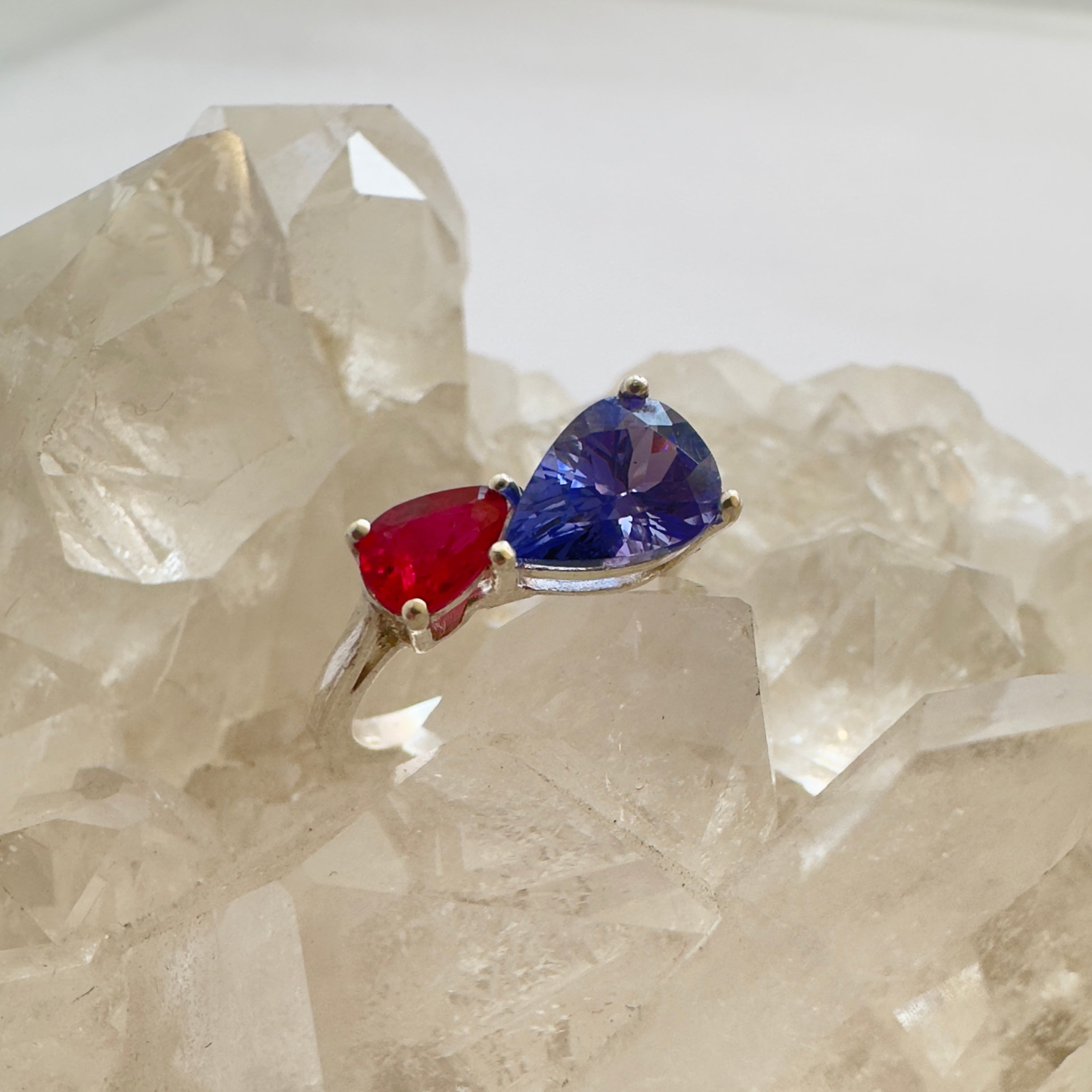 Ruby & Tanzanite Toi Et Moi - Ready to Ship