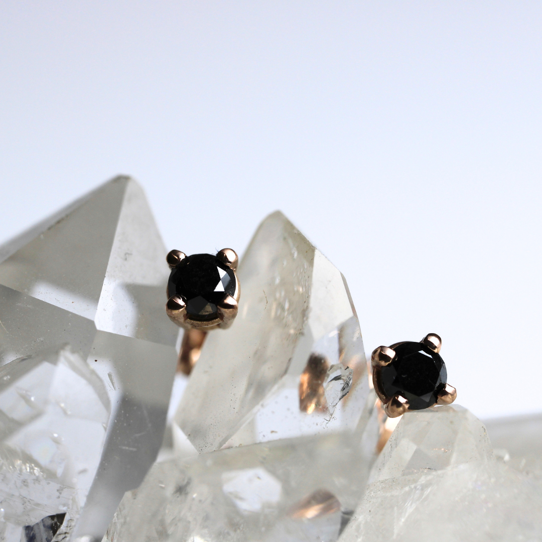 Black Diamond Earrings Windfall Jewellery Windfall Jewellery