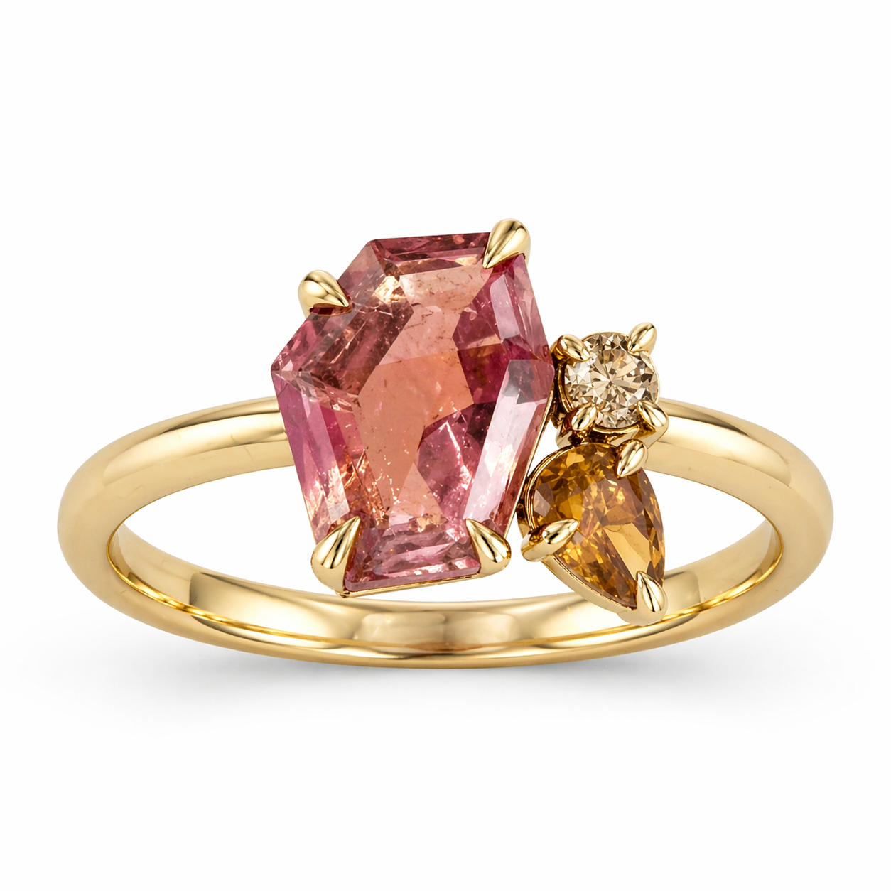 Blush Relic - Tourmaline + Yellow + Champagne Diamond