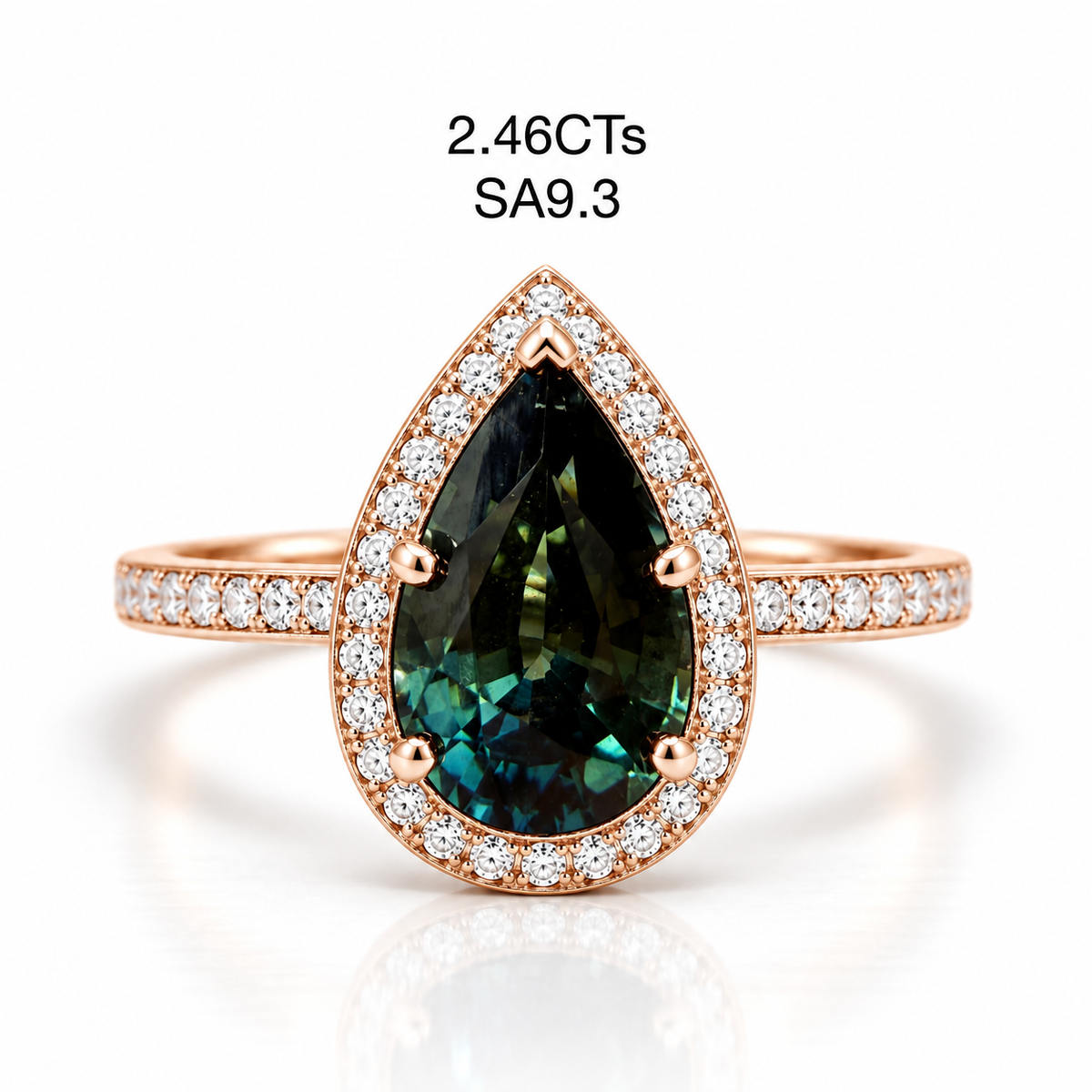 Design Your Own Partii Sapphire Ring - 2.46CT