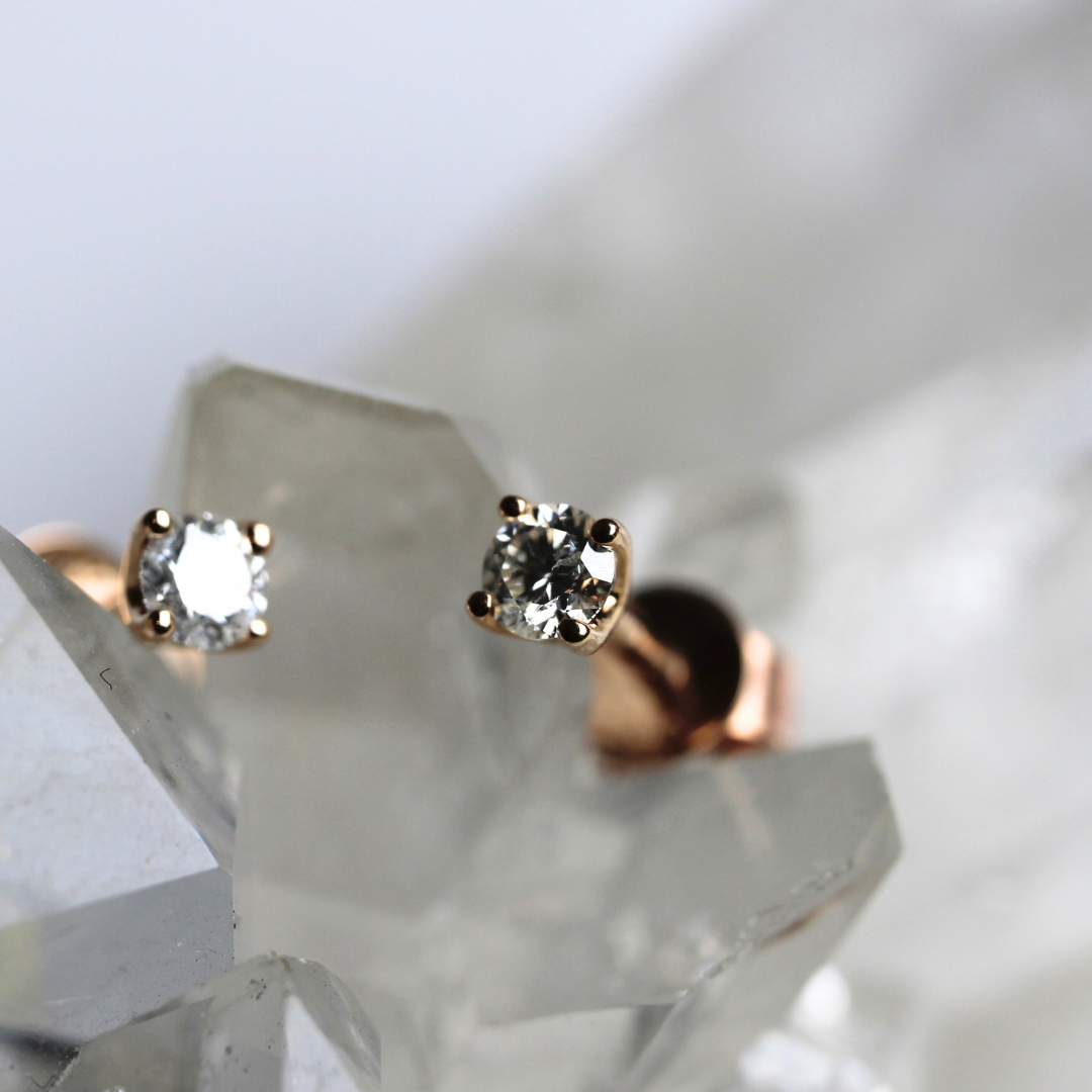 $ALE - Natural Diamond Studs